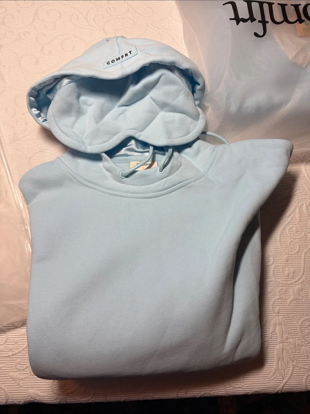 Comfrt  Airplane Mode VIP Baby Blue Loungewear Set (2-Pack). Size Large